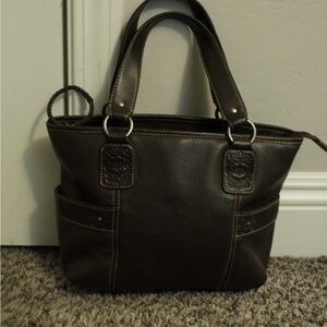 Relic Brand Handbag Double Handle Brown single Compartment Classic Nice clean